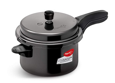 Pigeon Titanium Hard Anodized Pressure Cooker 5-Litre