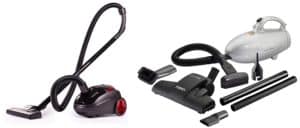Eureka Forbes Zip 1000-Watt Vacuum Cleaner (Black/Red) & Easy Clean Plus 800-Watt Vacuum Cleaner with Suction & Blower (Sliver) (Sliver) Combo