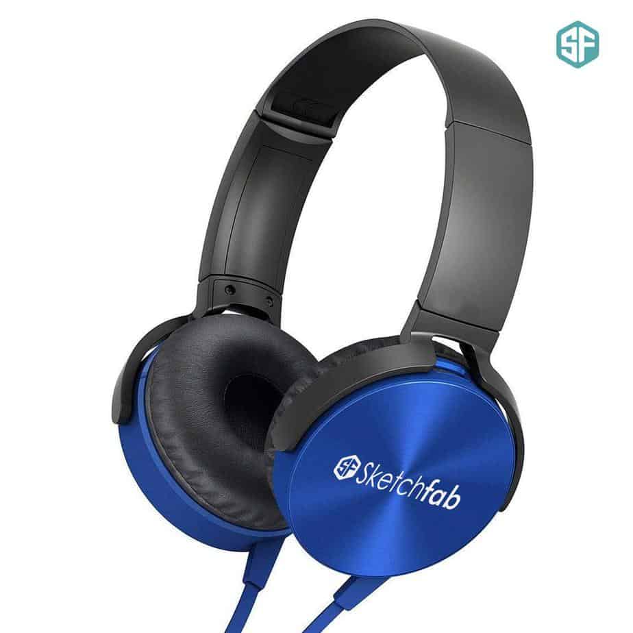  Sketchfab Extra Bass Headphones