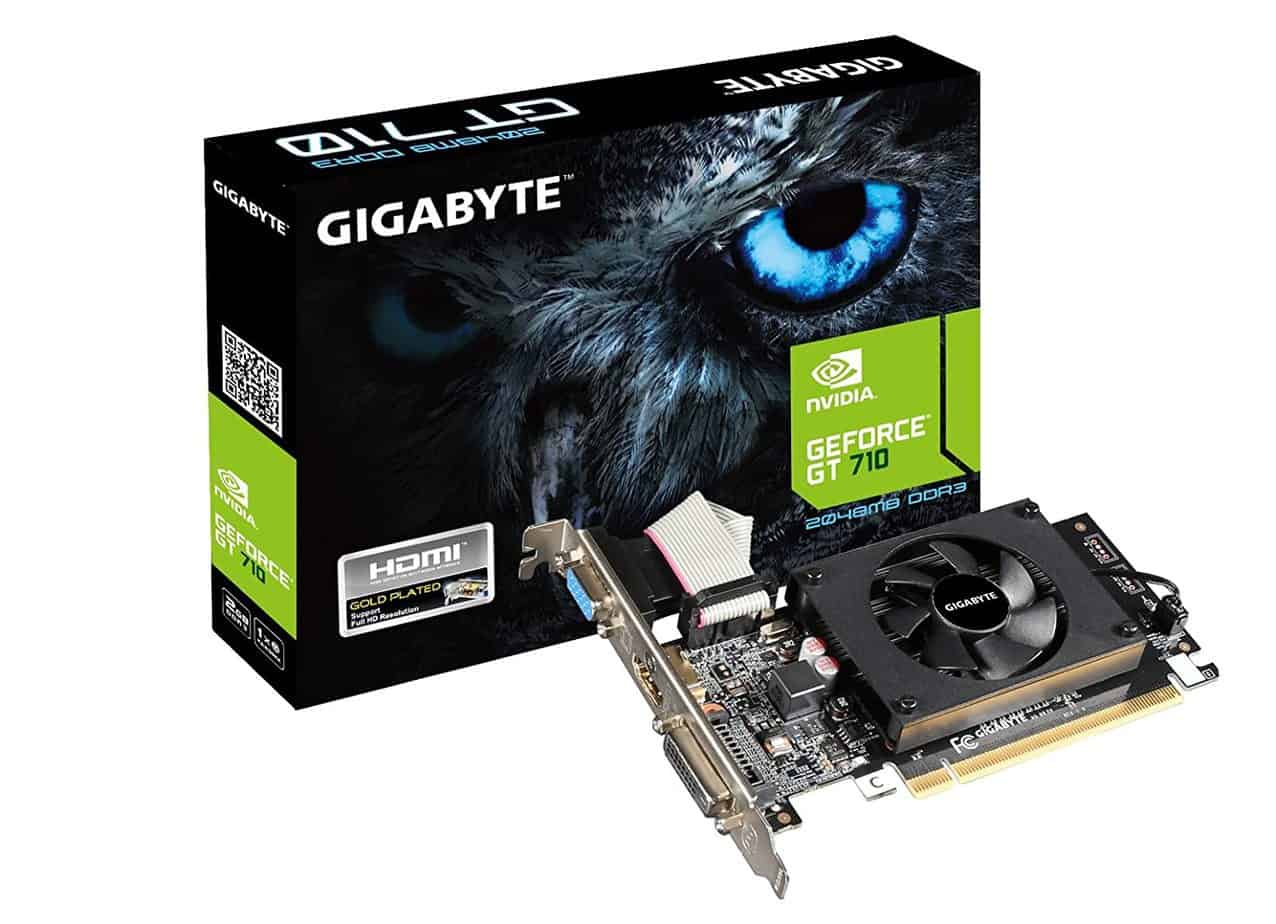 Gigabyte GeForce GV-N710D3-2GL Graphics Card (Black)