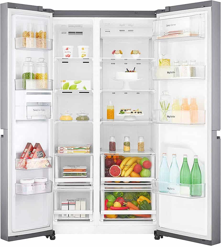  Frost-free Side by Side Refrigerator with Inverter Compressor from LG