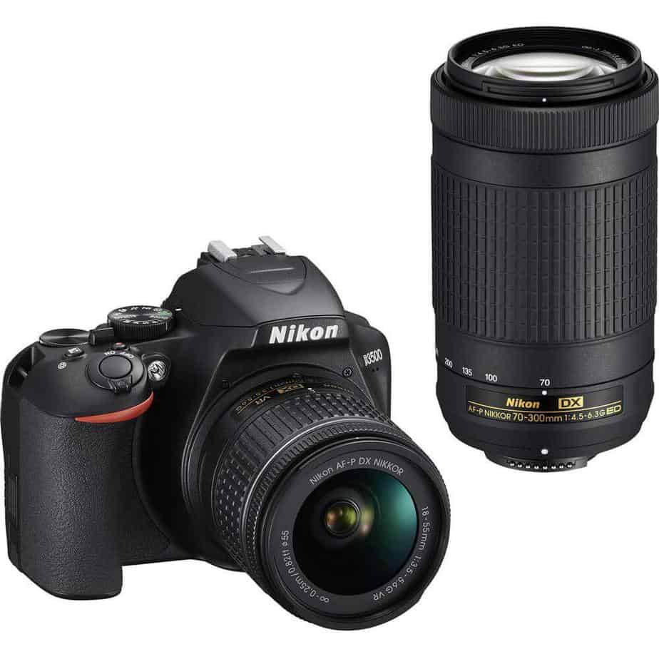 Nikon D3500 – 70-300 mm 16 GB class with 10SD CARD  