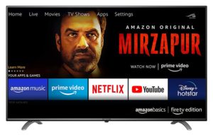 AmazonBasics 139cm (55 inches) Fire TV Edition (Black) 4K Ultra HD Smart LED TV AB55U20PS