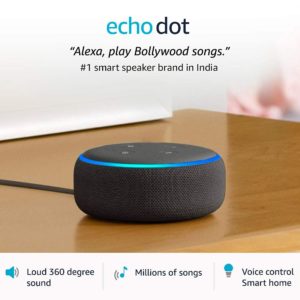 Echo Dot (3rd Gen) – Smart speaker with Alexa (Black)
