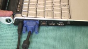 How to connect CPU to a laptop using HDMI cable