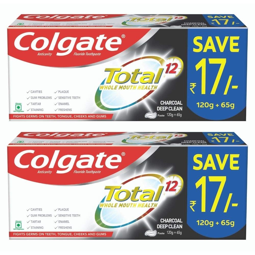  Colgate Total Whole Mouth Health, Charcoal Deep Clean Anitbacterial Toothpaste
