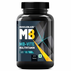 MuscleBlaze MB- Vite Multivitamin with Immunity Boosters-100% RDA Vitamin C, D, Zinc
